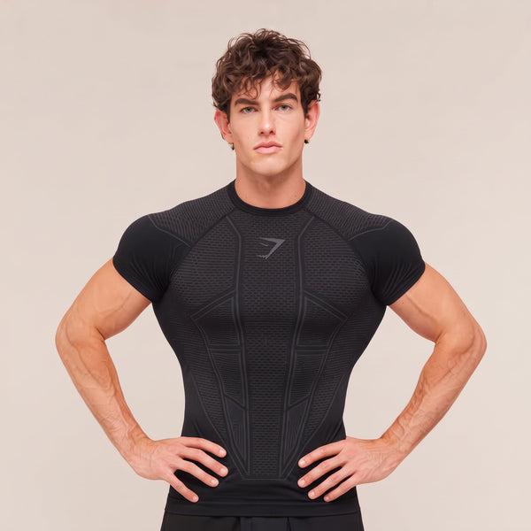 Core V1 Black Compression Shirt